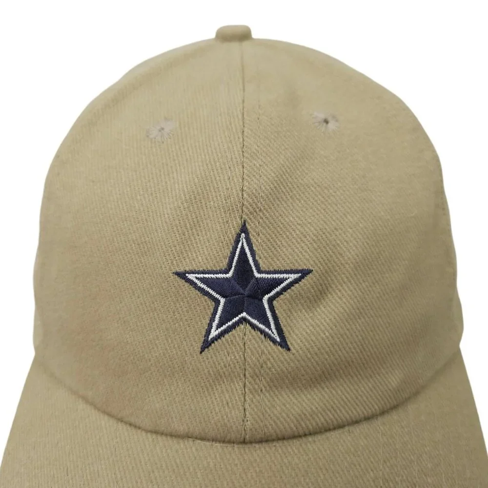 NFL Dallas Cowboys Football Adjustable Size Strapback Cap Baseball Hat Khaki